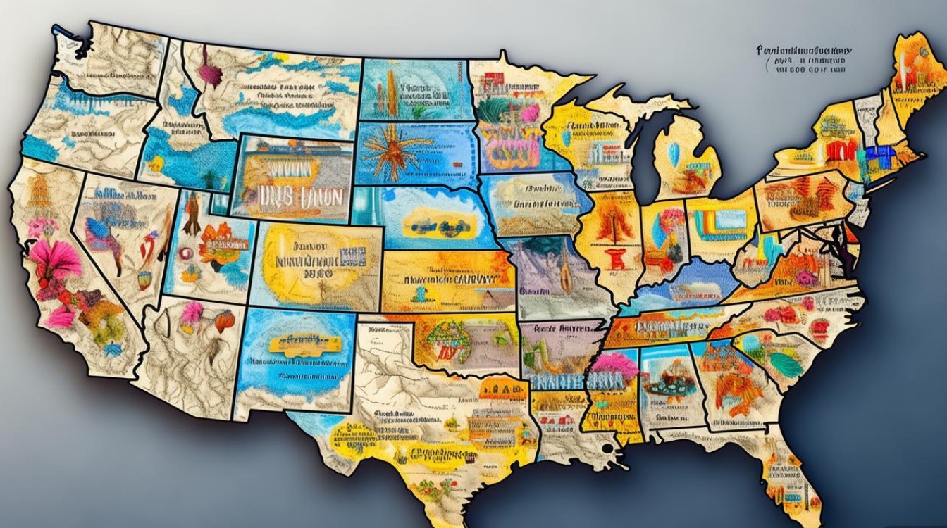 美国创意地图-图1 美国创意地图-图1