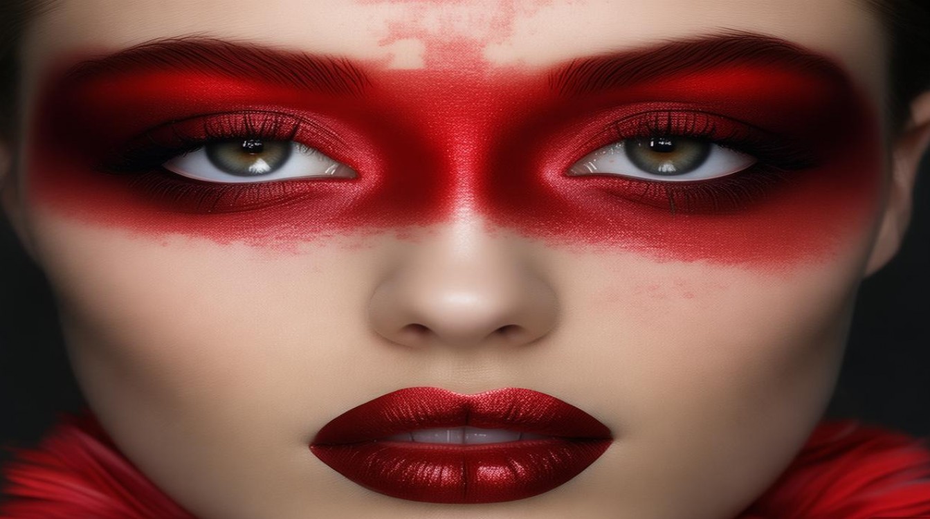 红色主题创意妆-图1 红色主题创意妆-图1