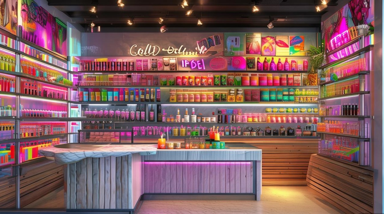 2025年创意冷饮店装修效果图，今年流行什么风格？-图1
