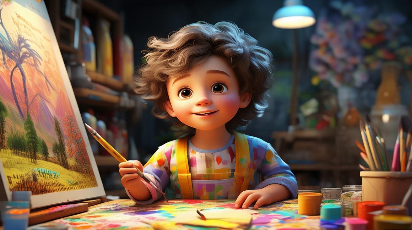 创意小画家爆火！AI绘画还是孩子真手笔？-图1