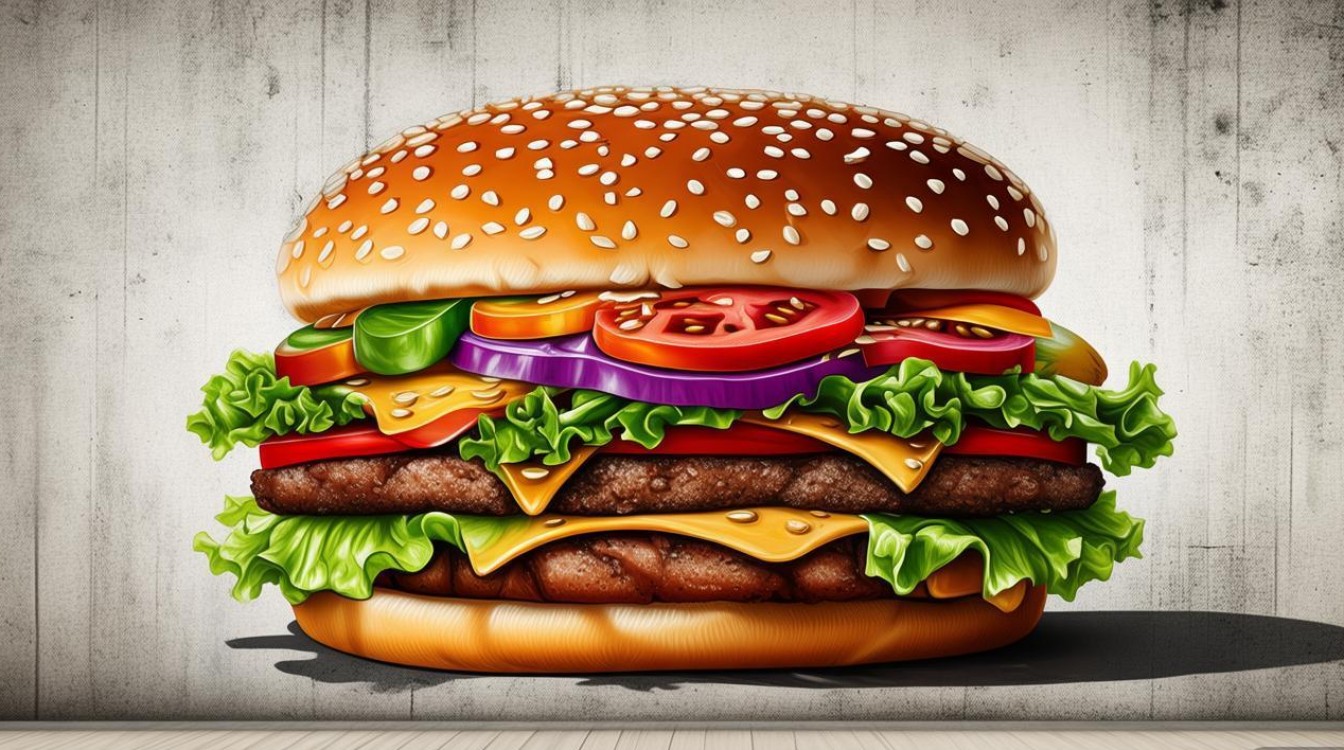 创意汉堡墙画火了?这波网红营销你怎么看?-图1 创意汉堡墙画火了?这波网红营销你怎么看?-图1