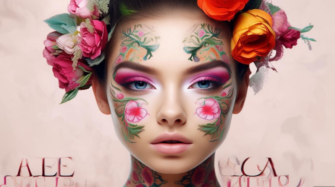 2025春夏流行花系创意妆,这几款美到犯规了吗?-图1 2025春夏流行花系创意妆,这几款美到犯规了吗?-图1