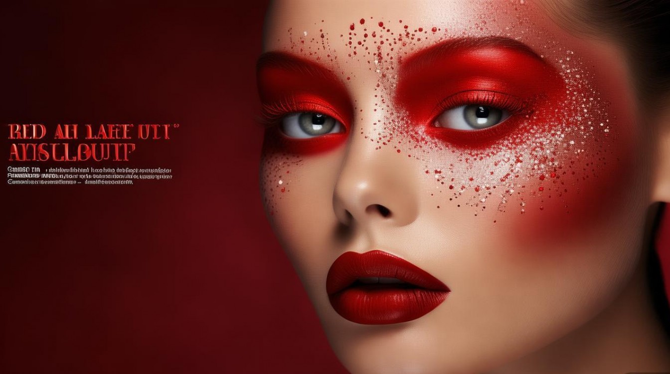 红色创意妆，红色创意妆容灵感阐述-图1