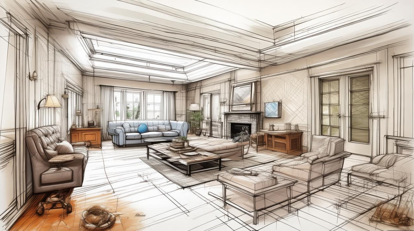 2025年室内手绘创意草图,怎么画才出圈?-图1 2025年室内手绘创意草图,怎么画才出圈?-图1