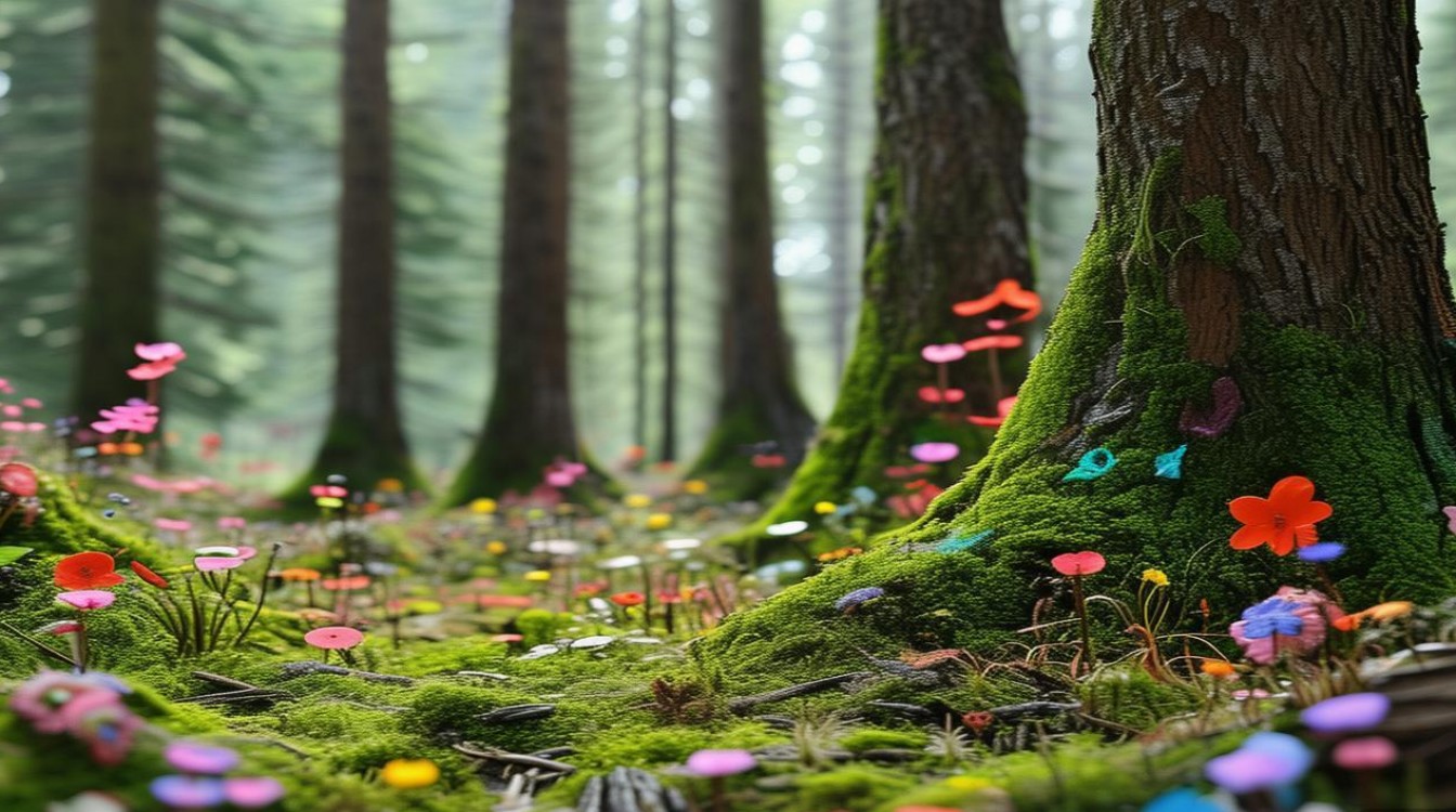 创意树林，树林创意美术-图1