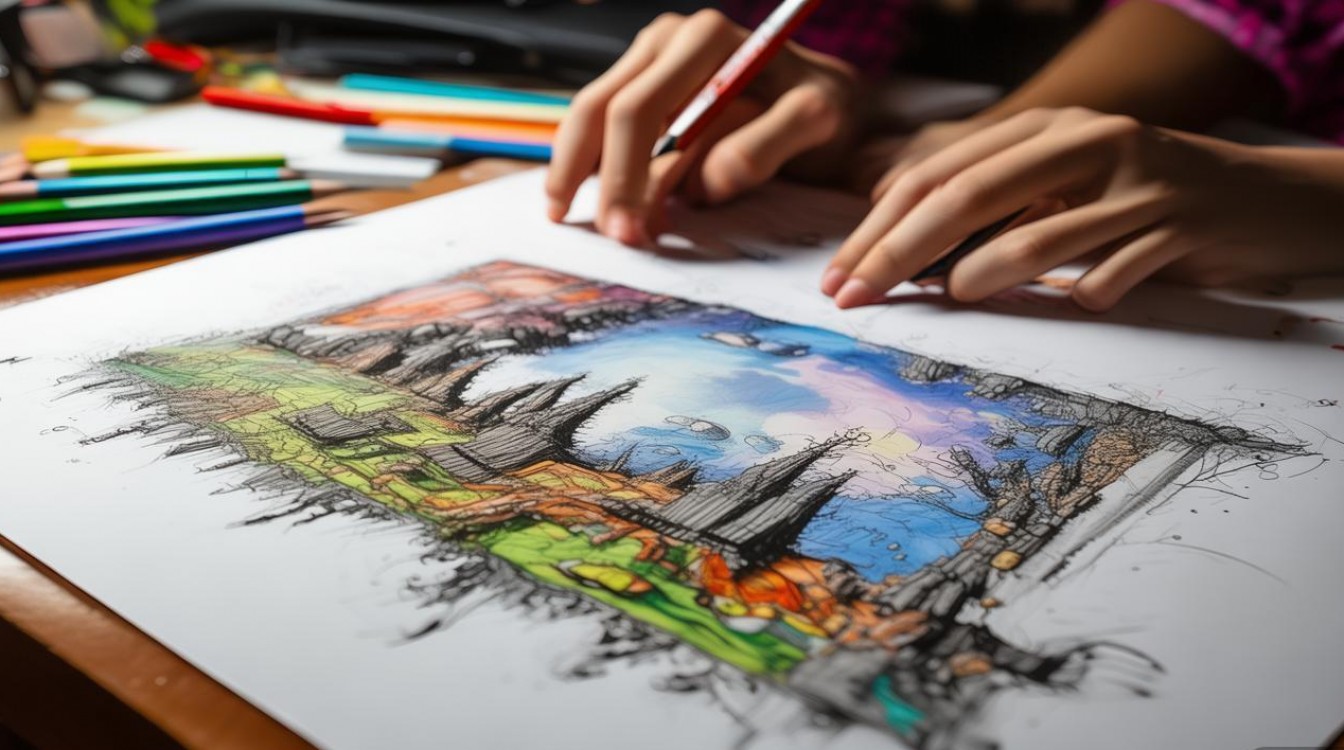 学生创意画爆火!AI还是天赋?-图1 学生创意画爆火!AI还是天赋?-图1