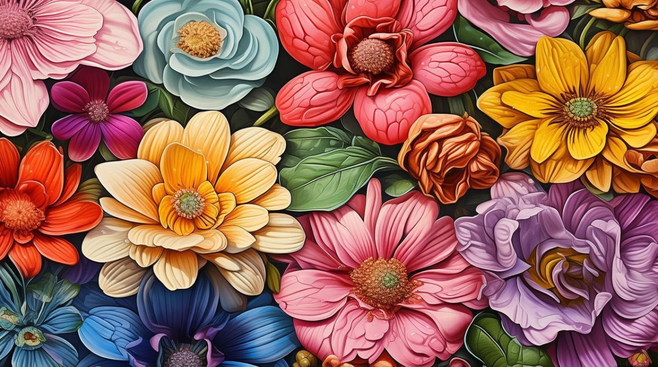 2025最新花朵涂色技巧，新手也能快速上手？-图1