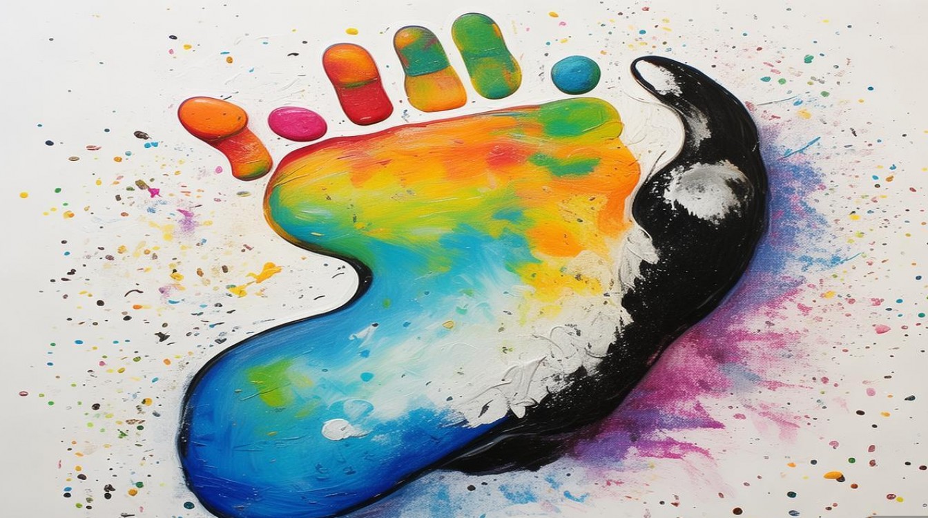 儿童脚丫印创意画企鹅背影，今年最火的手工吗？-图1