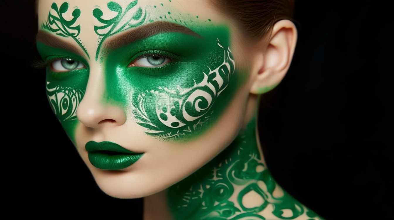 绿色创意妆流行？2025最新妆容趋势来了！-图1