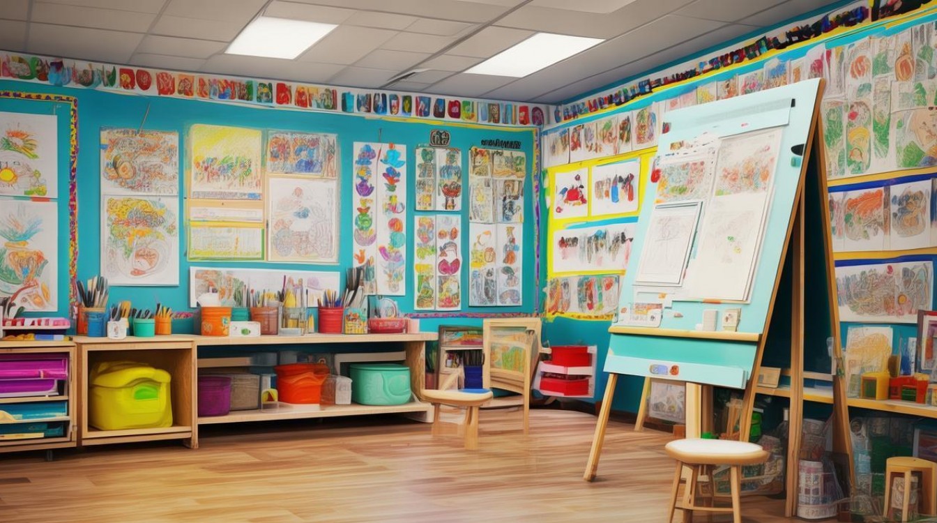 中班创意区角布置图片，中班创意画图片-图1