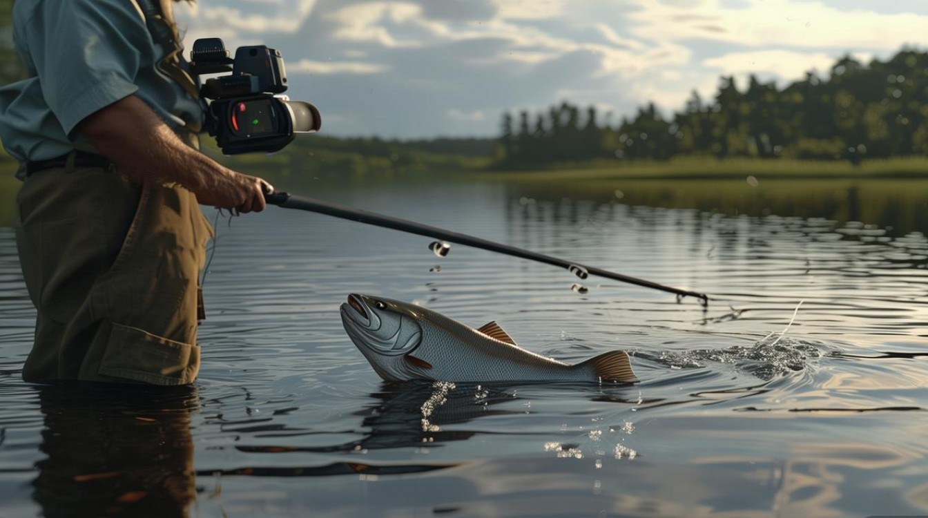 水库手杆钓大鱼技巧视频更新？2025最新实战来了！-图1