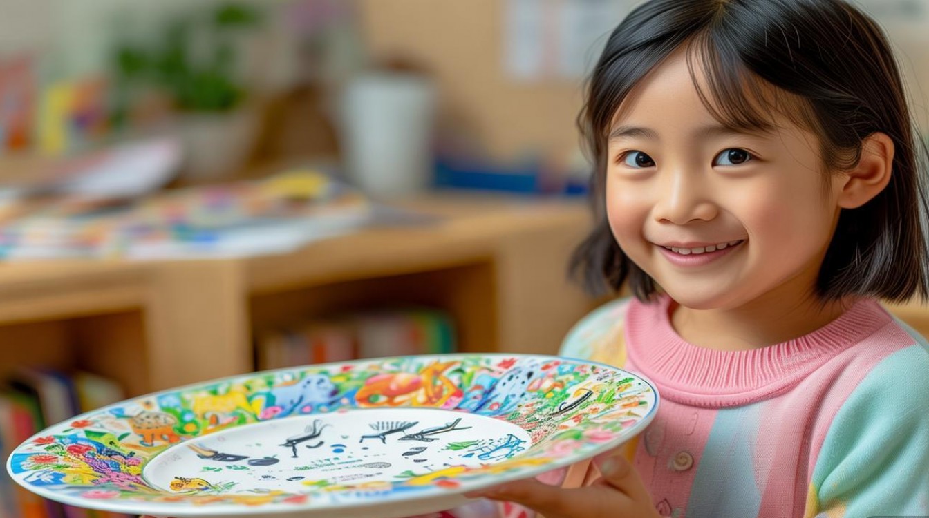 幼儿园老师盘子创意画怎么画？2025最新教程来了！-图1
