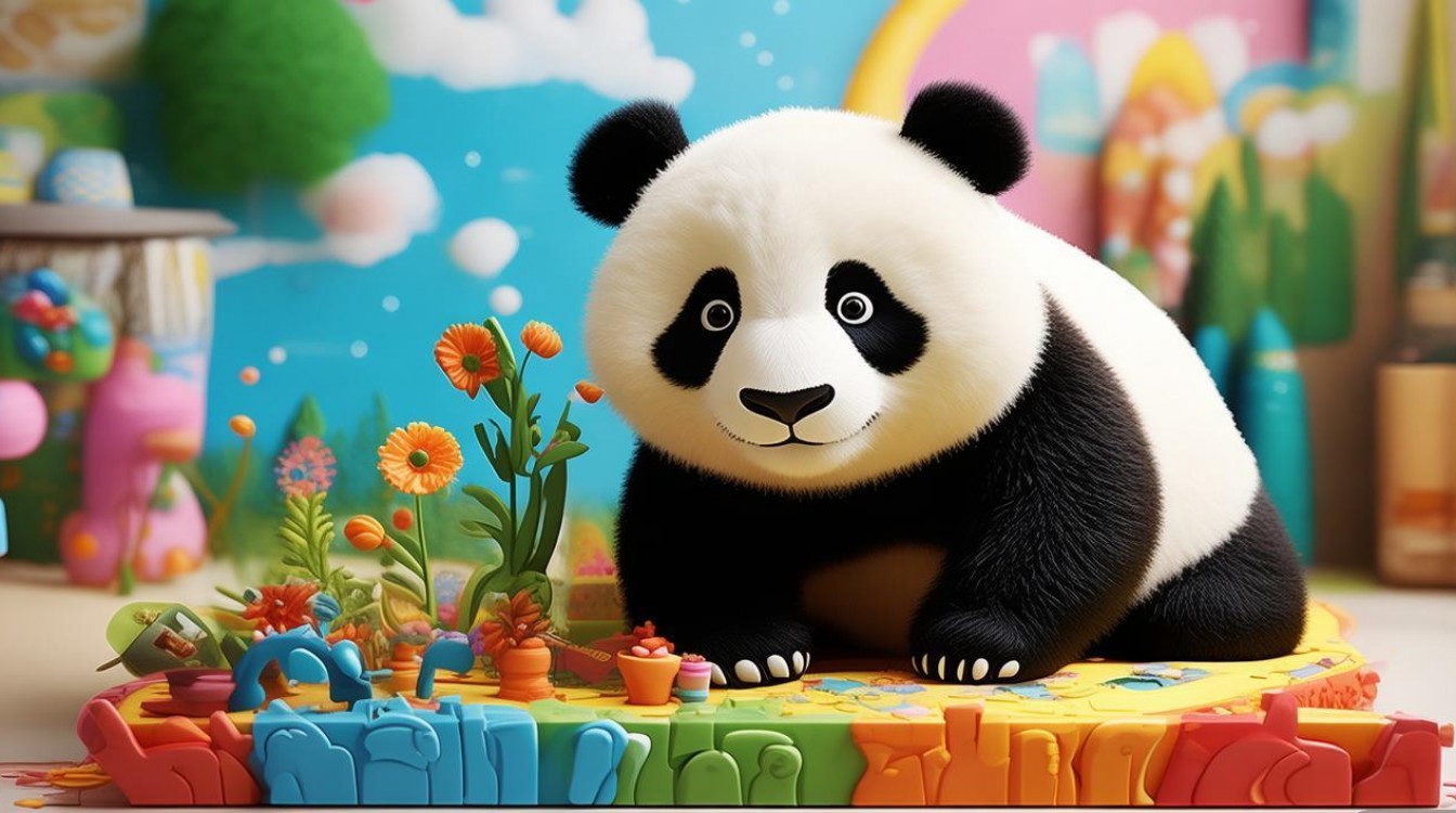 2025年最新熊猫创意儿童画，有哪些新玩法？-图1