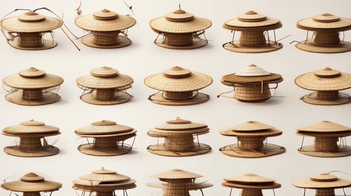 2025最新斗笠创意绘画图集，简单款有哪些？-图1