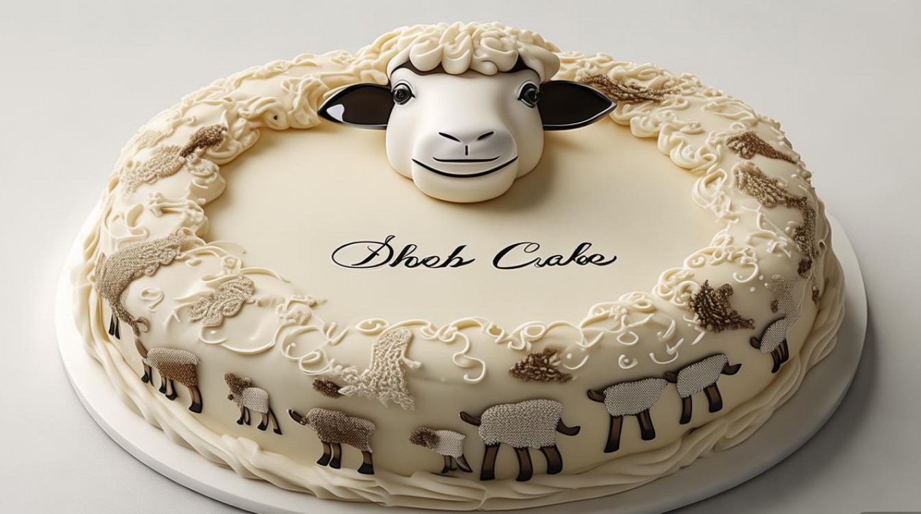 创意羊蛋糕爆红！羊图案蛋糕成新宠？-图1
