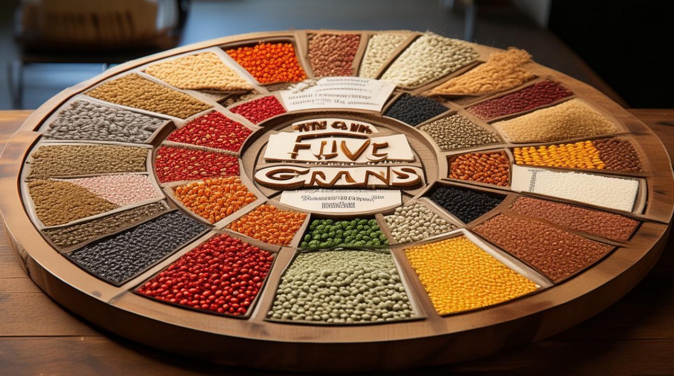 2025五谷杂粮圆形创意摆台图片，怎么设计更吸睛？-图1