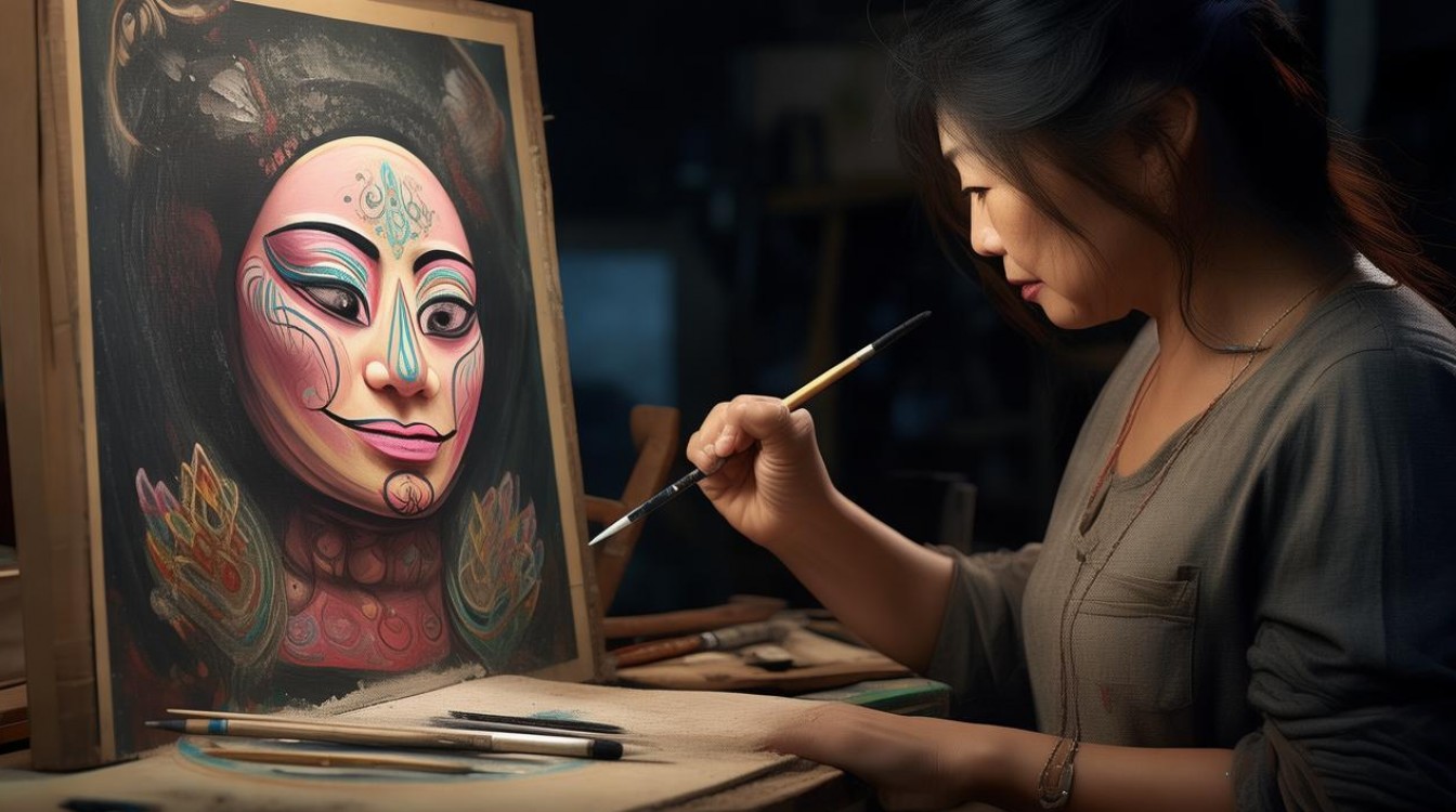 2025画画花脸技巧？新手秒会上花脸步骤？-图1