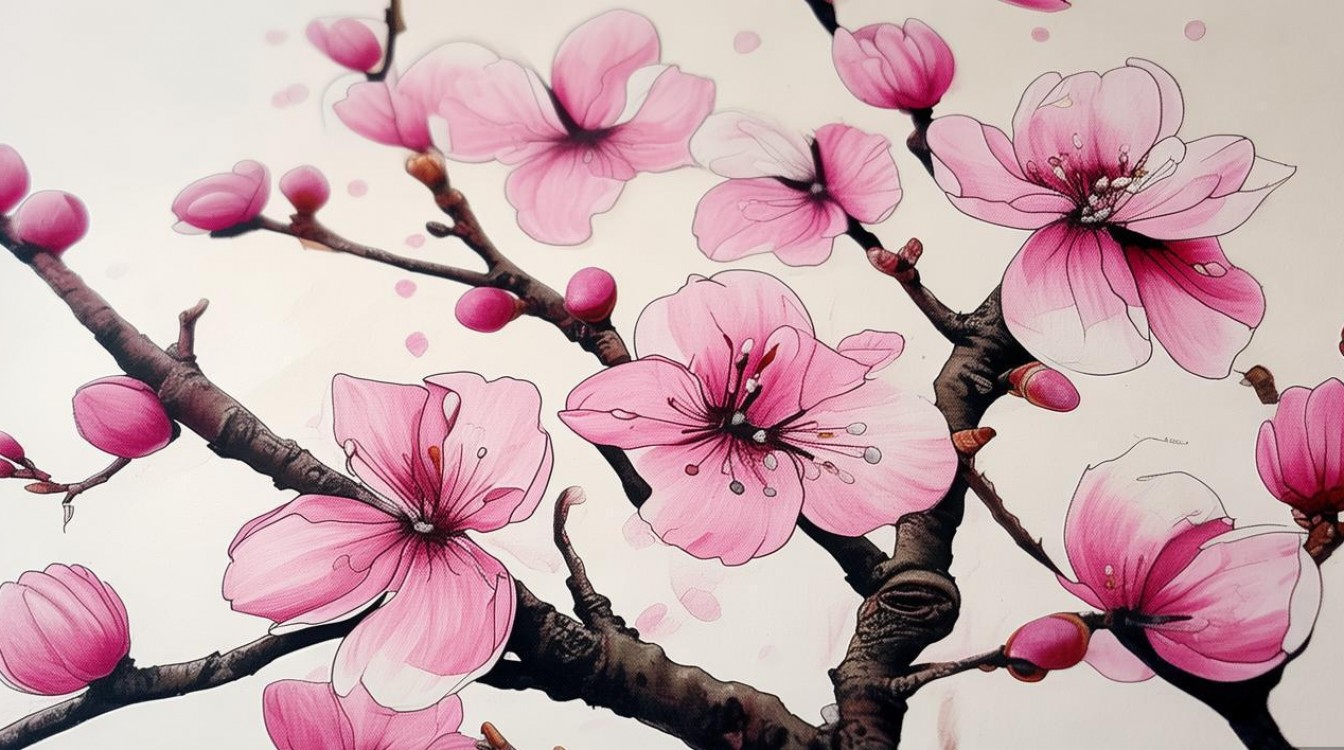 2025最新儿童梅花创意画，这样画才有趣吗？-图1