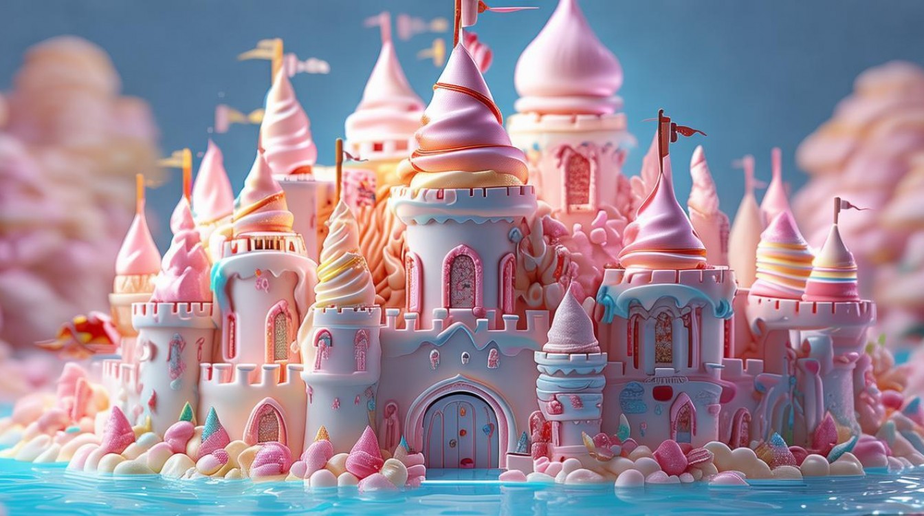 冰激凌城堡创意儿童画，今年夏天会火吗？-图1