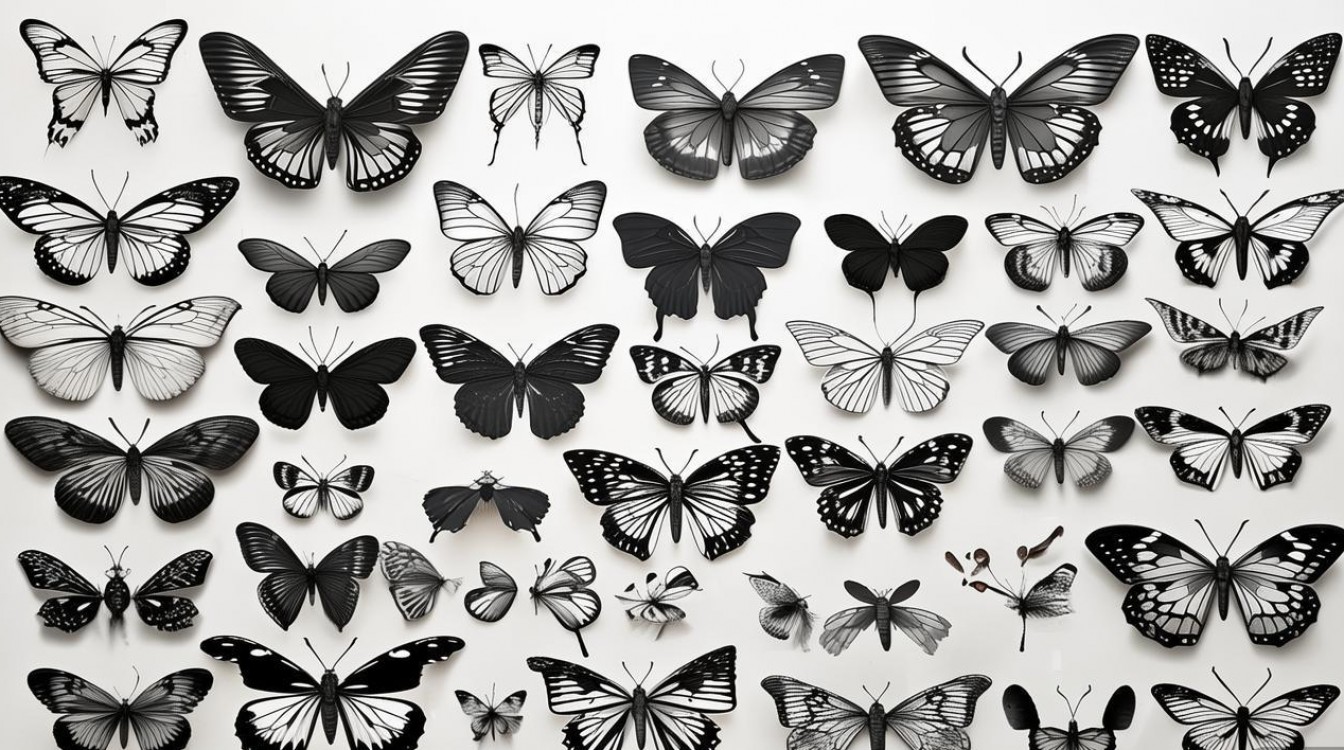 2025最新蝴蝶黑白创意画刻图,哪里能找到?-图1 2025最新蝴蝶黑白创意画刻图,哪里能找到?-图1