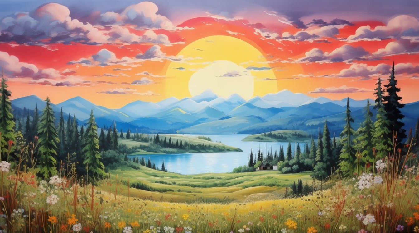 创意绘画风景图片2025最新趋势有哪些？-图1