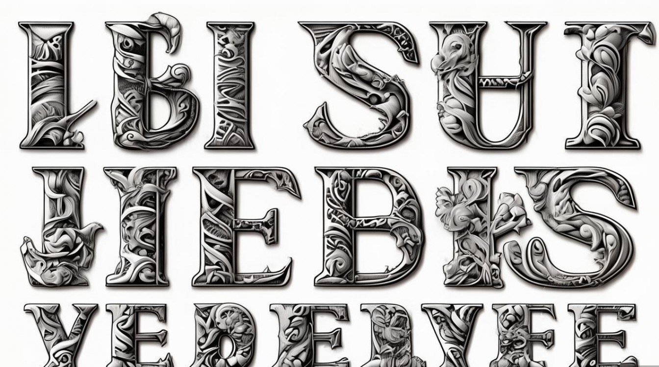 2025字母创意线描装饰画，今年流行什么风格？-图1