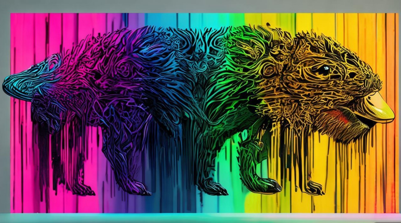 图形创意动物渐变图形-图1