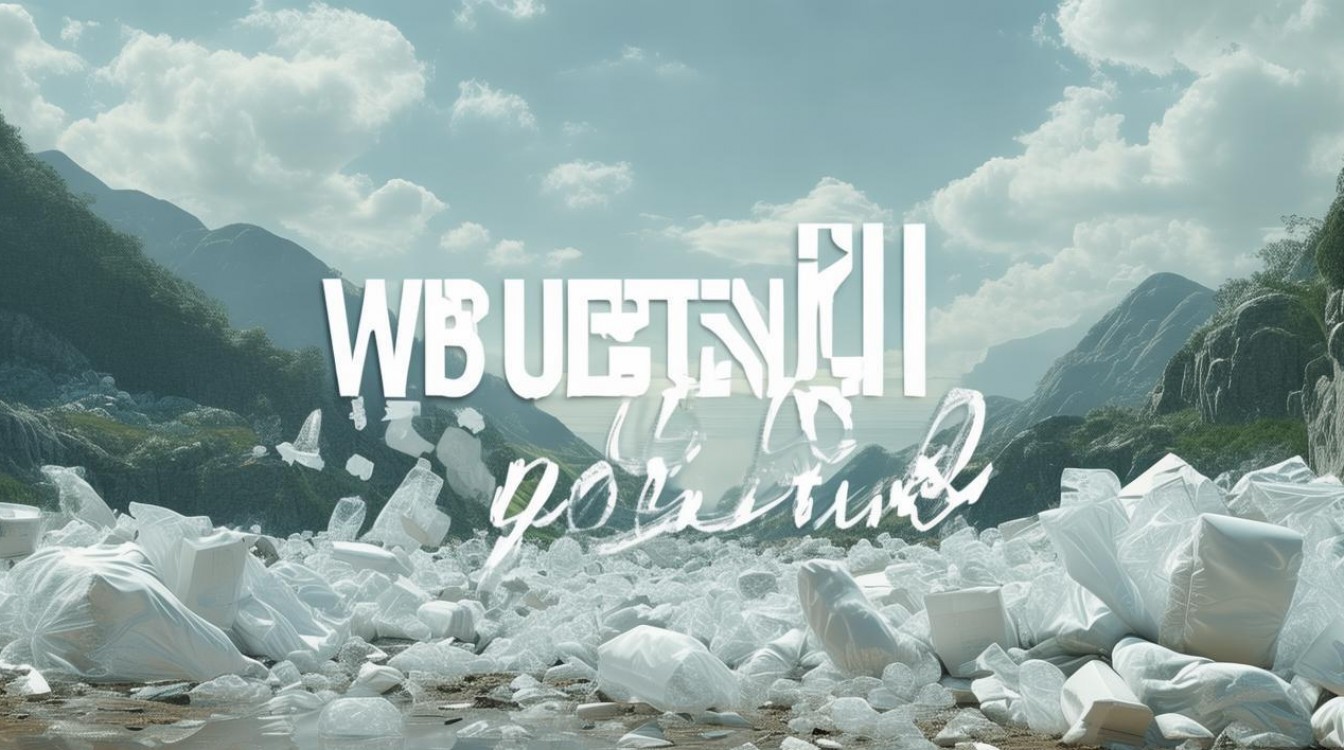 白色污染海报如何创意传递环保警示？-图1