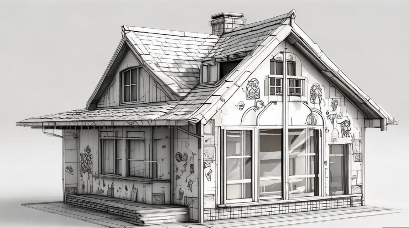 创意简笔画房子,30字内疑问标题,简笔画房子创意在哪?-图1 创意简笔画房子,30字内疑问标题,简笔画房子创意在哪?-图1