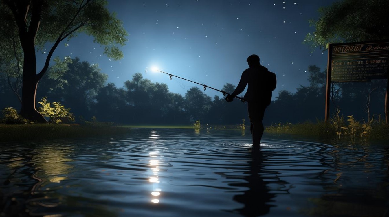 晚上鱼塘钓鱼，有哪些实用技巧？-图1