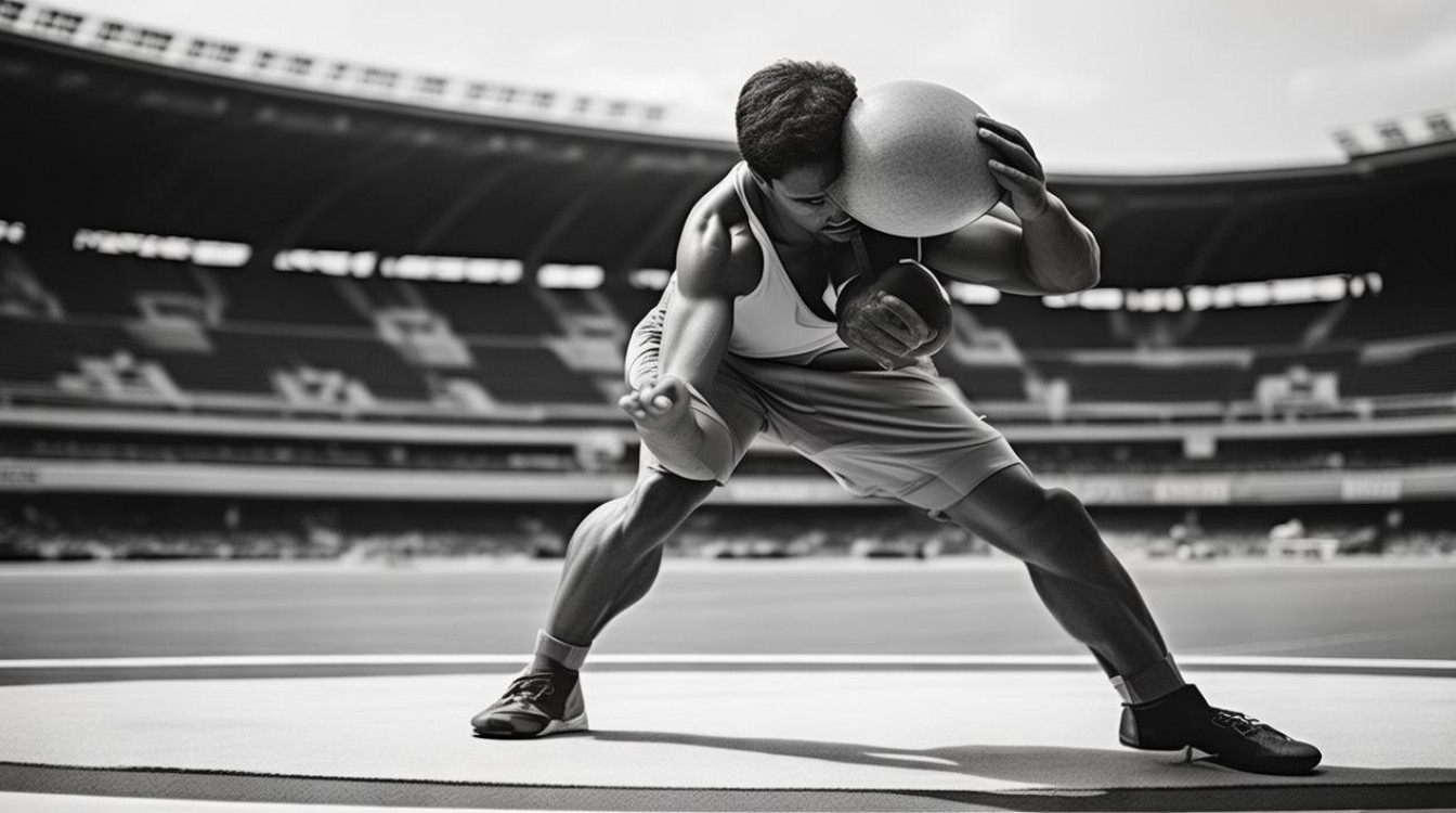 铅球投掷技巧，如何提升投掷远度？-图1