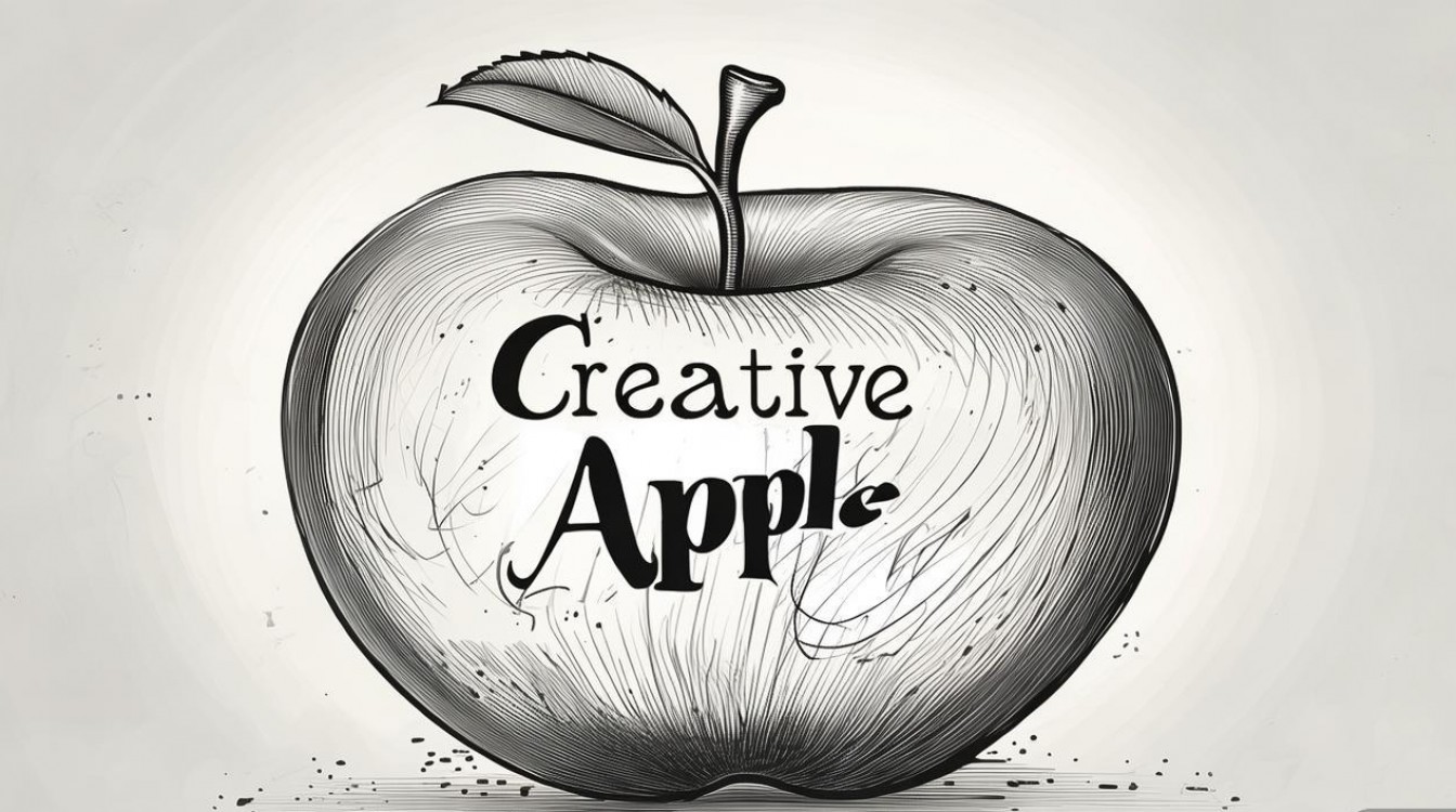 创意素描苹果-图1 创意素描苹果-图1