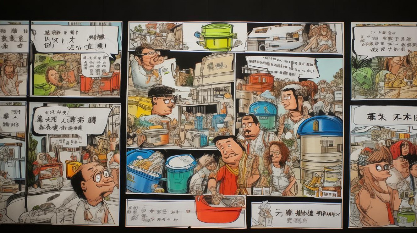 垃圾分类创意漫画-图1
