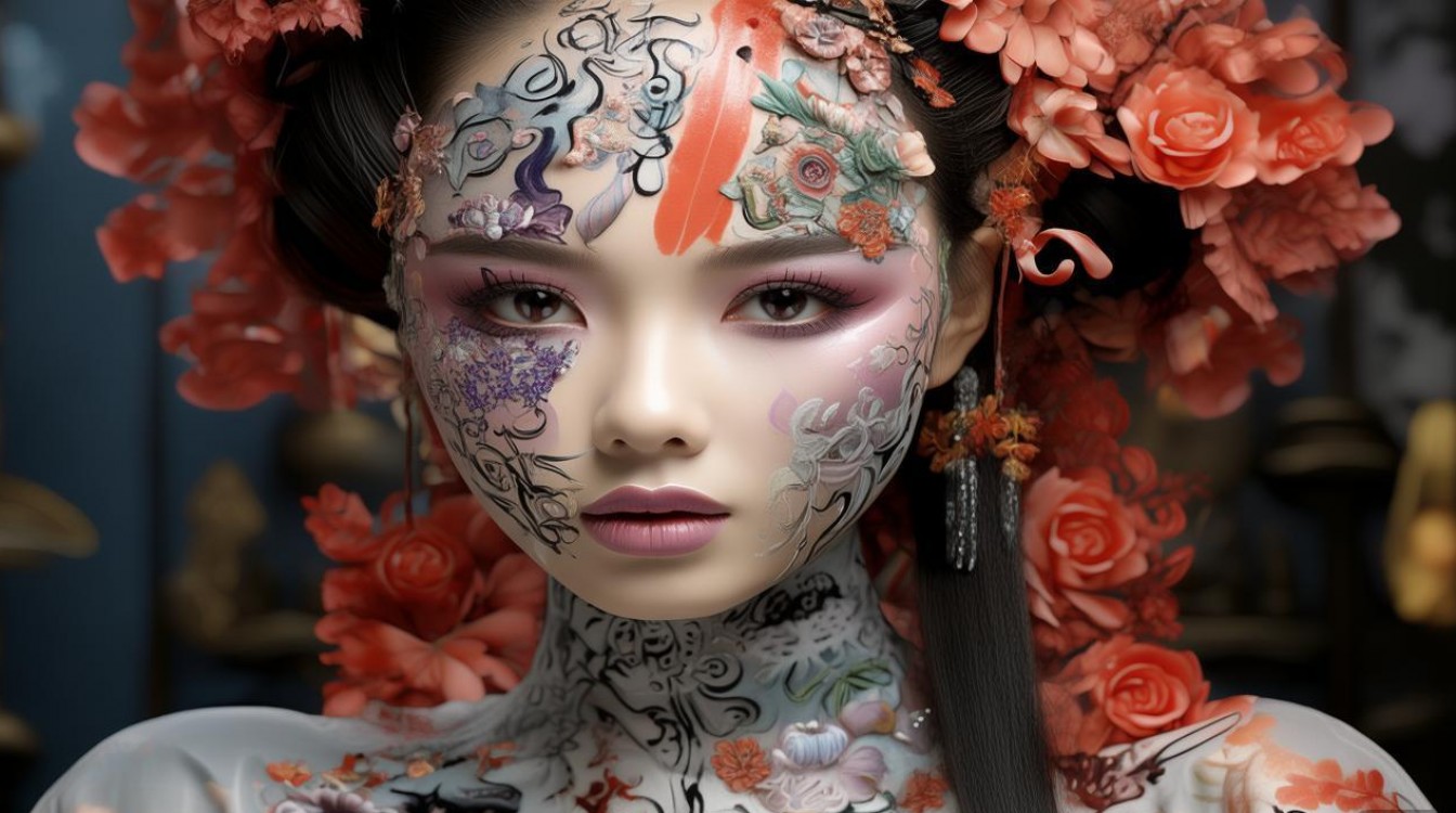 中国风创意妆-图1