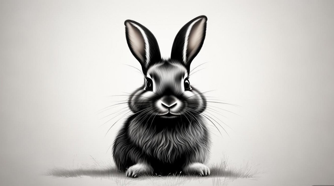 兔子黑白创意画,如何用两色绘出万千奇思?-图1 兔子黑白创意画,如何用两色绘出万千奇思?-图1