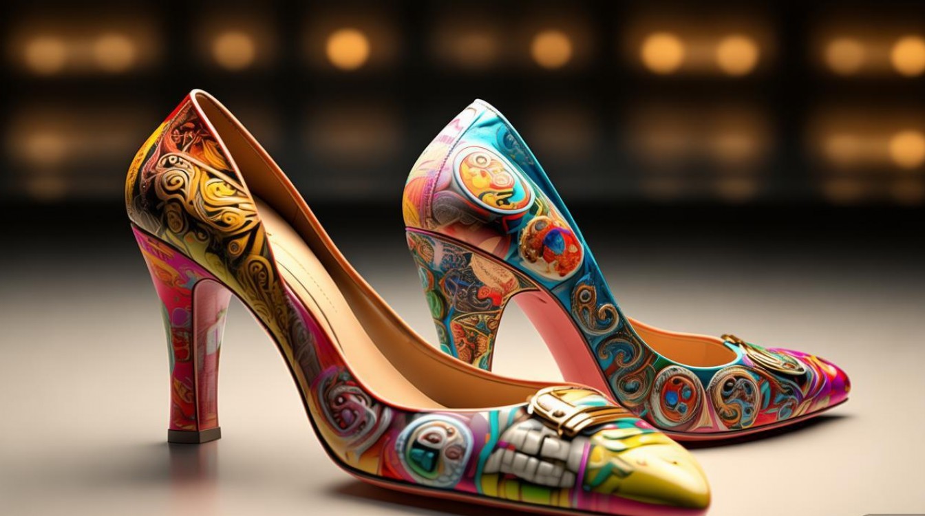 高跟鞋图形创意如何突破传统视觉?-图1 高跟鞋图形创意如何突破传统视觉?-图1