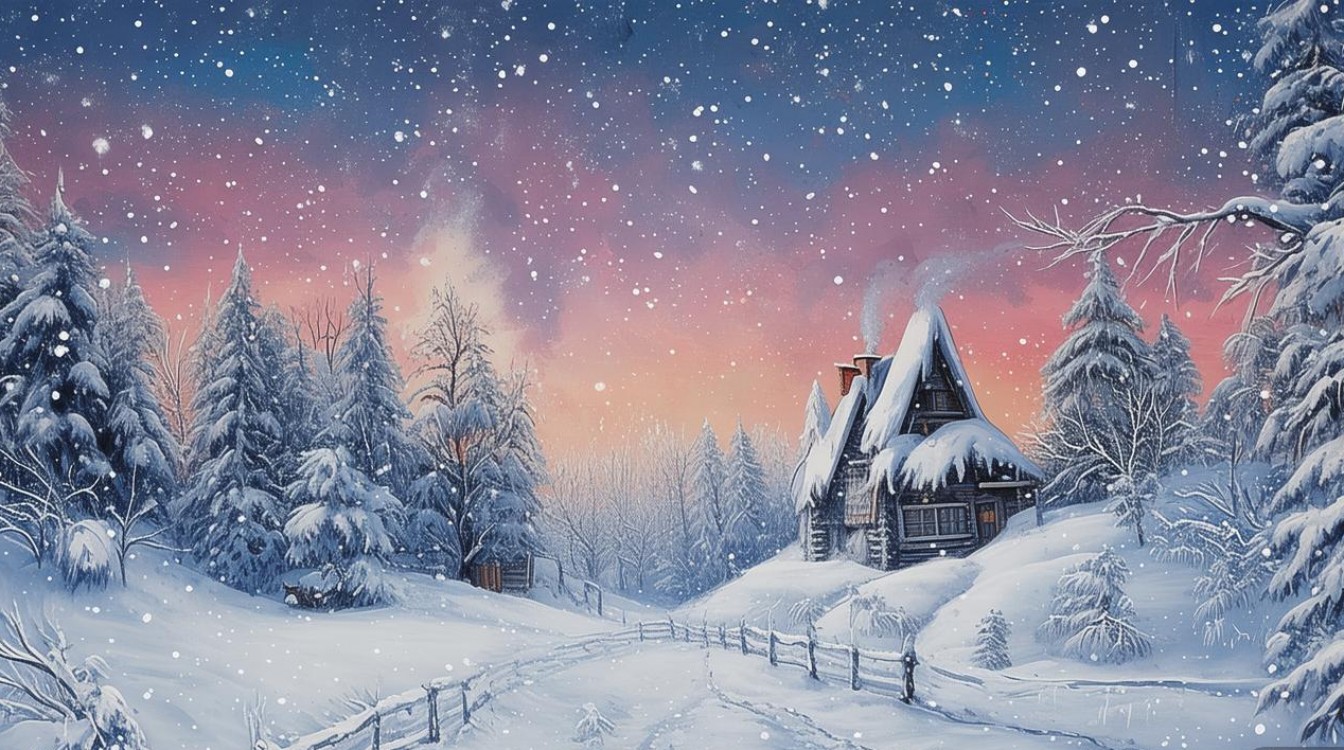 冬日创意画，如何绘出独特冬日意境？-图1