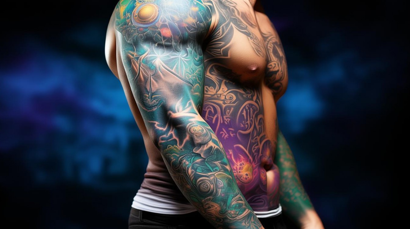 男士创意纹身-图1