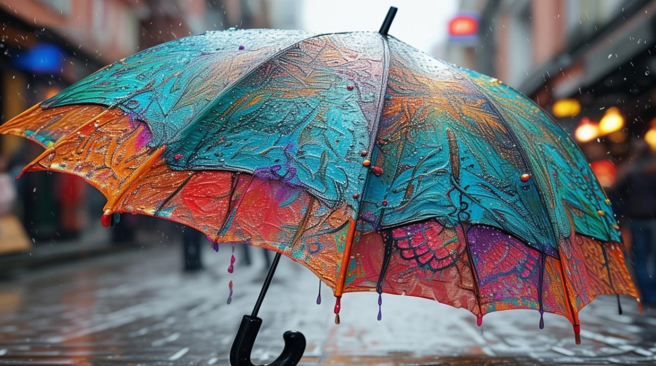 雨伞创意绘画，如何让日常变艺术？-图1