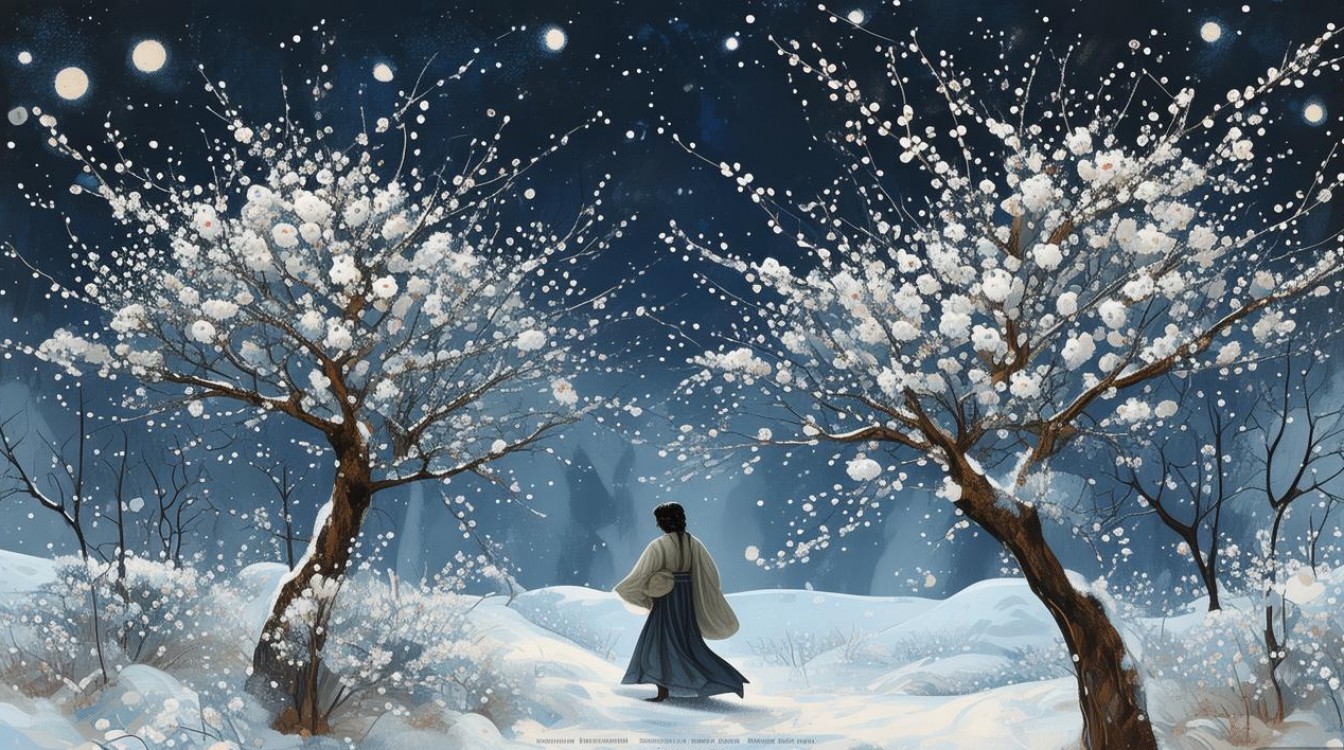 梦寻梅如何借意象抒写高洁情志？-图1