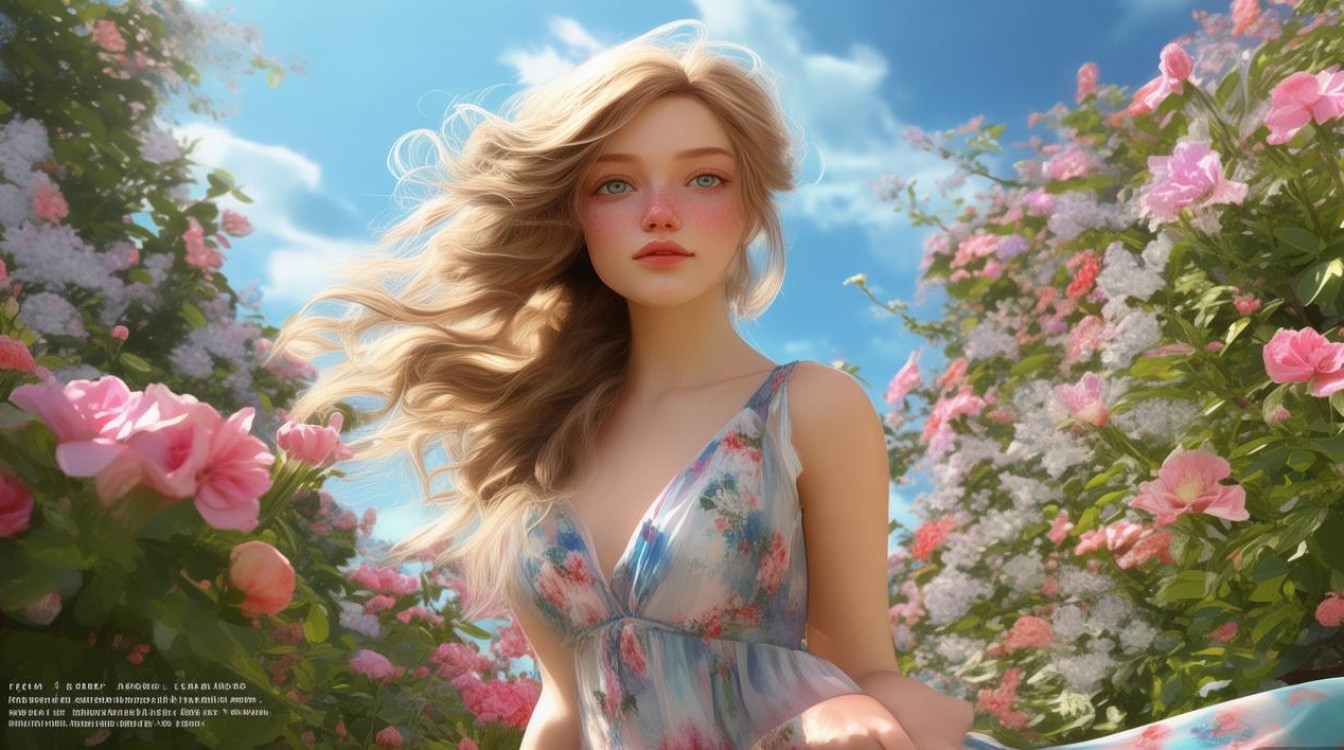 女人如花创意图片-图1