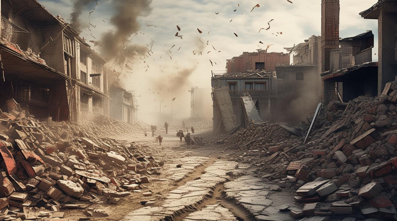 地震创意画-图1