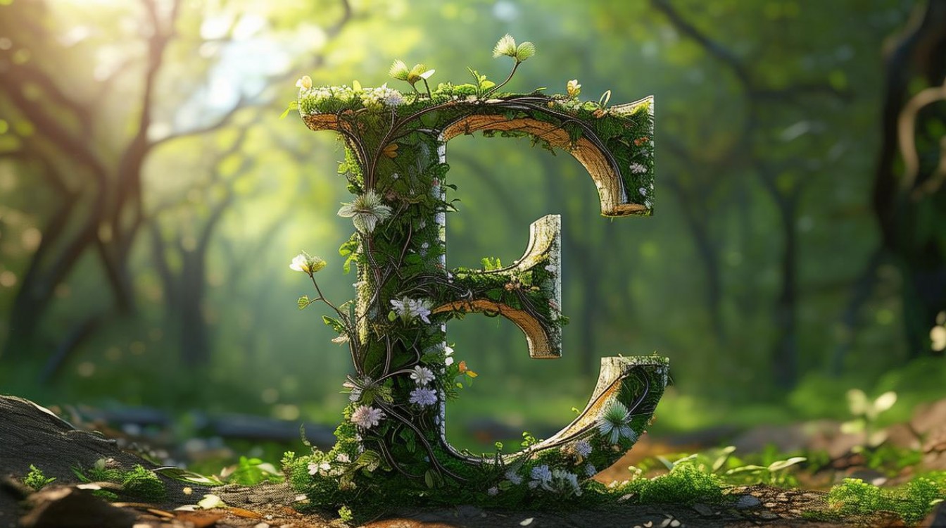 创意字母画E-图1