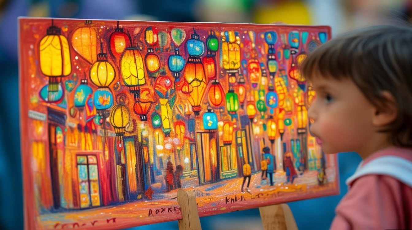 儿童创意画元宵节-图1