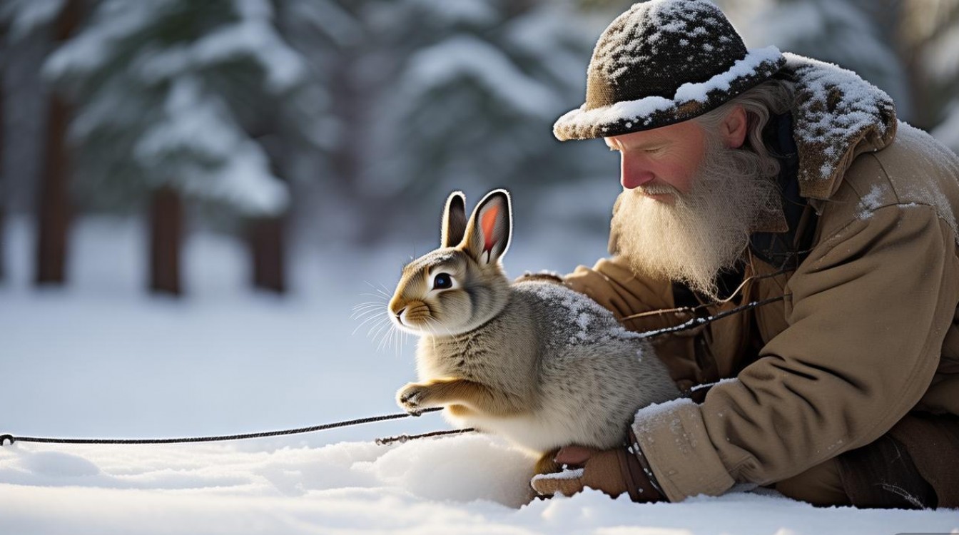 雪天套野兔，技巧有哪些关键点？-图1