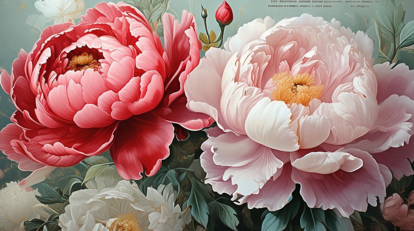 牡丹创意画-图1