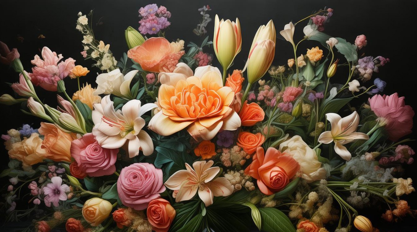 花的文字创意-图1