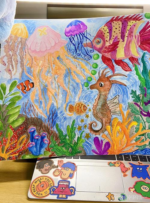 海洋世界儿童画创意-图1