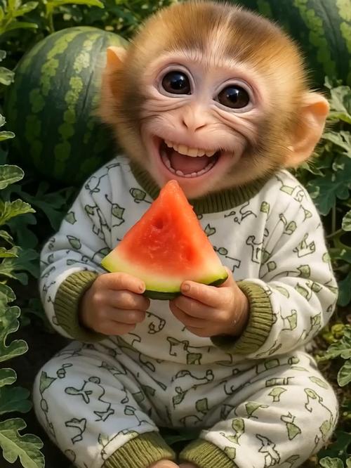 猴吃西瓜有啥技巧?怎么吃才不浪费?-图2 猴吃西瓜有啥技巧?怎么吃才不浪费?-图2