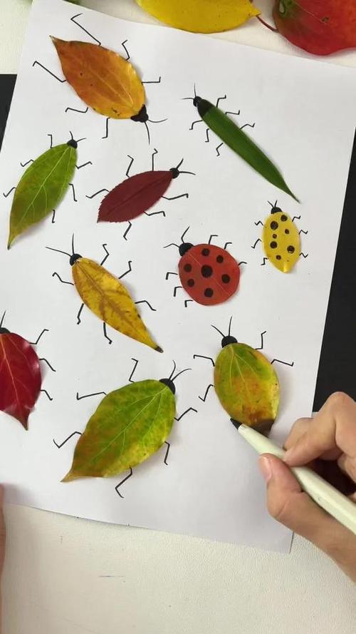 落叶手工怎么做出创意？-图3